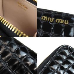 Miu Miu Miu embossed enamel wallets and coin cases for women MIUMIU