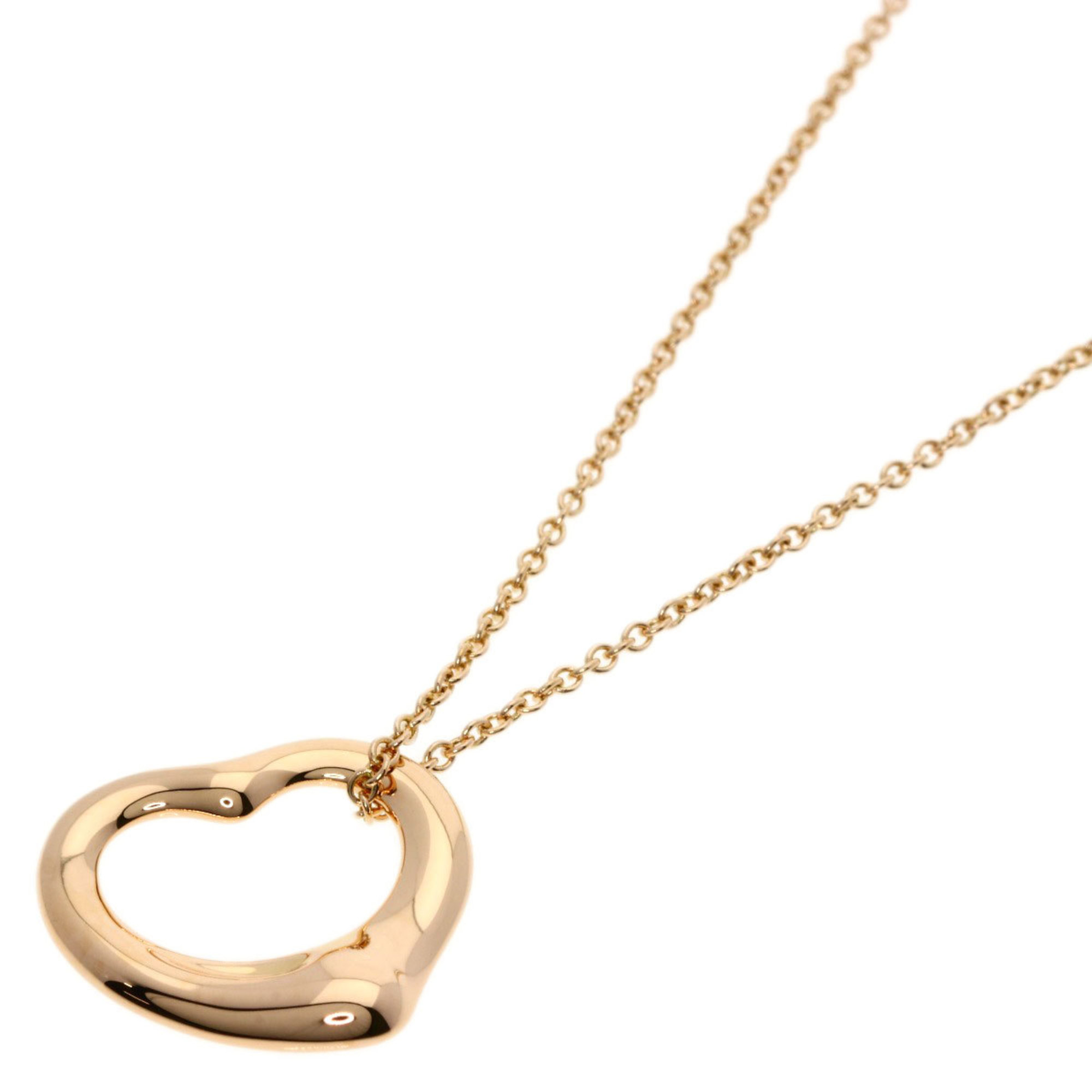 Tiffany Heart Necklace K18 Pink Gold Women's TIFFANY&Co.