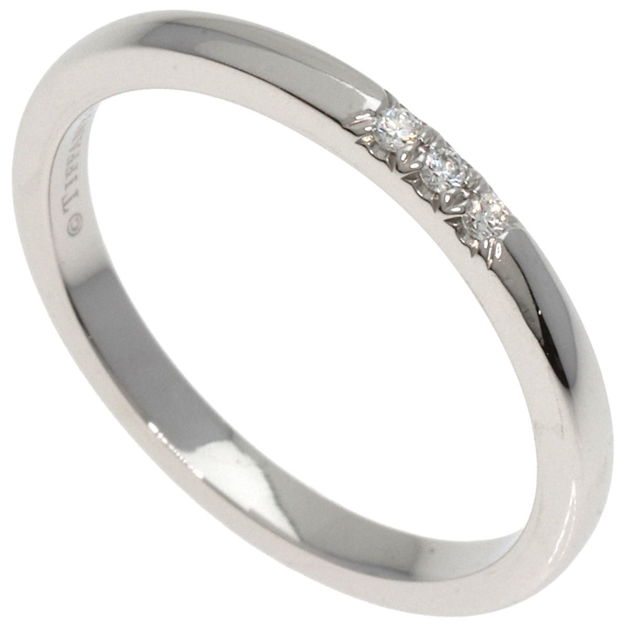 Tiffany & Co. Forever Wedding 3P Diamond Ring, Platinum PT950, Women's, TIFFANY