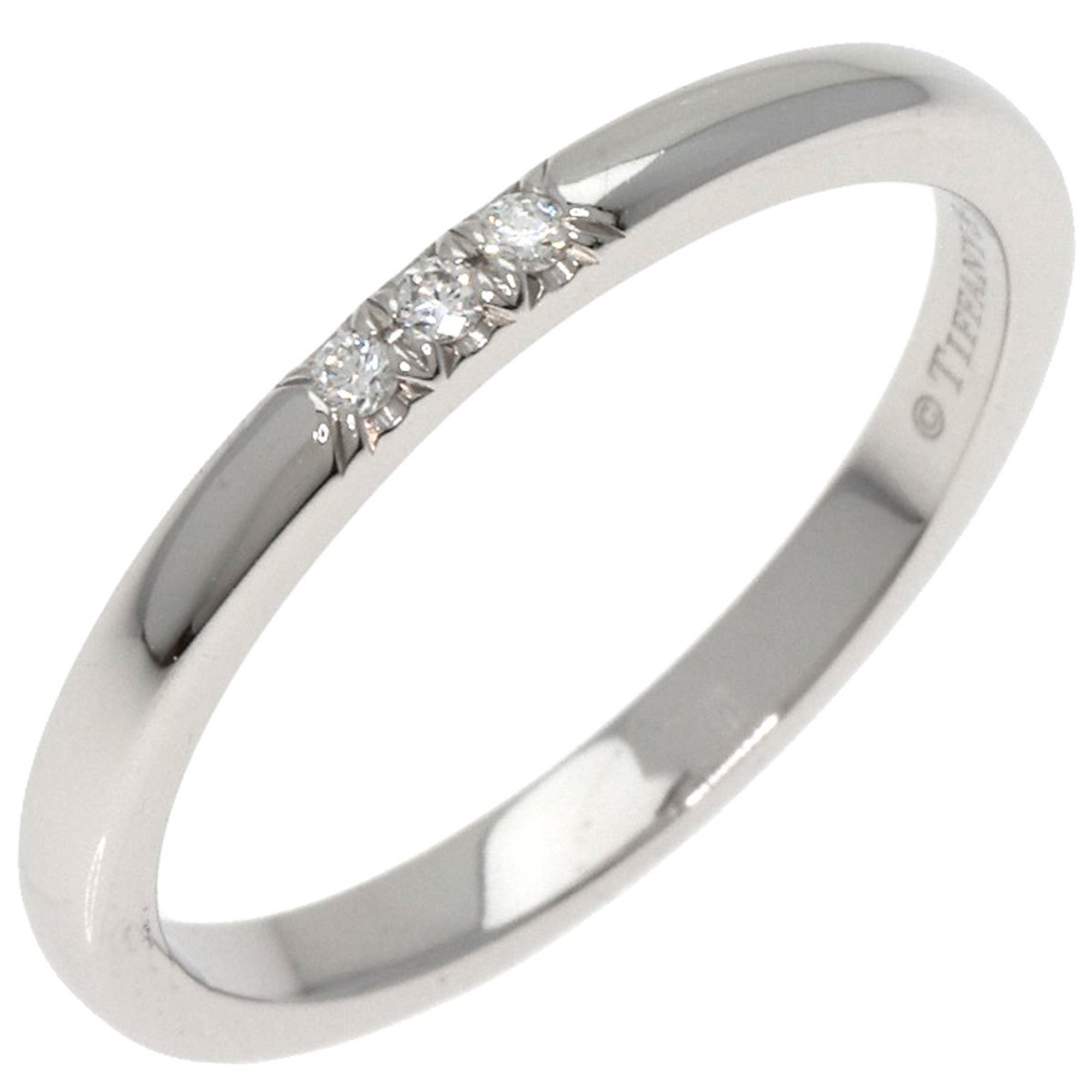 Tiffany & Co. Forever Wedding 3P Diamond Ring, Platinum PT950, Women's, TIFFANY