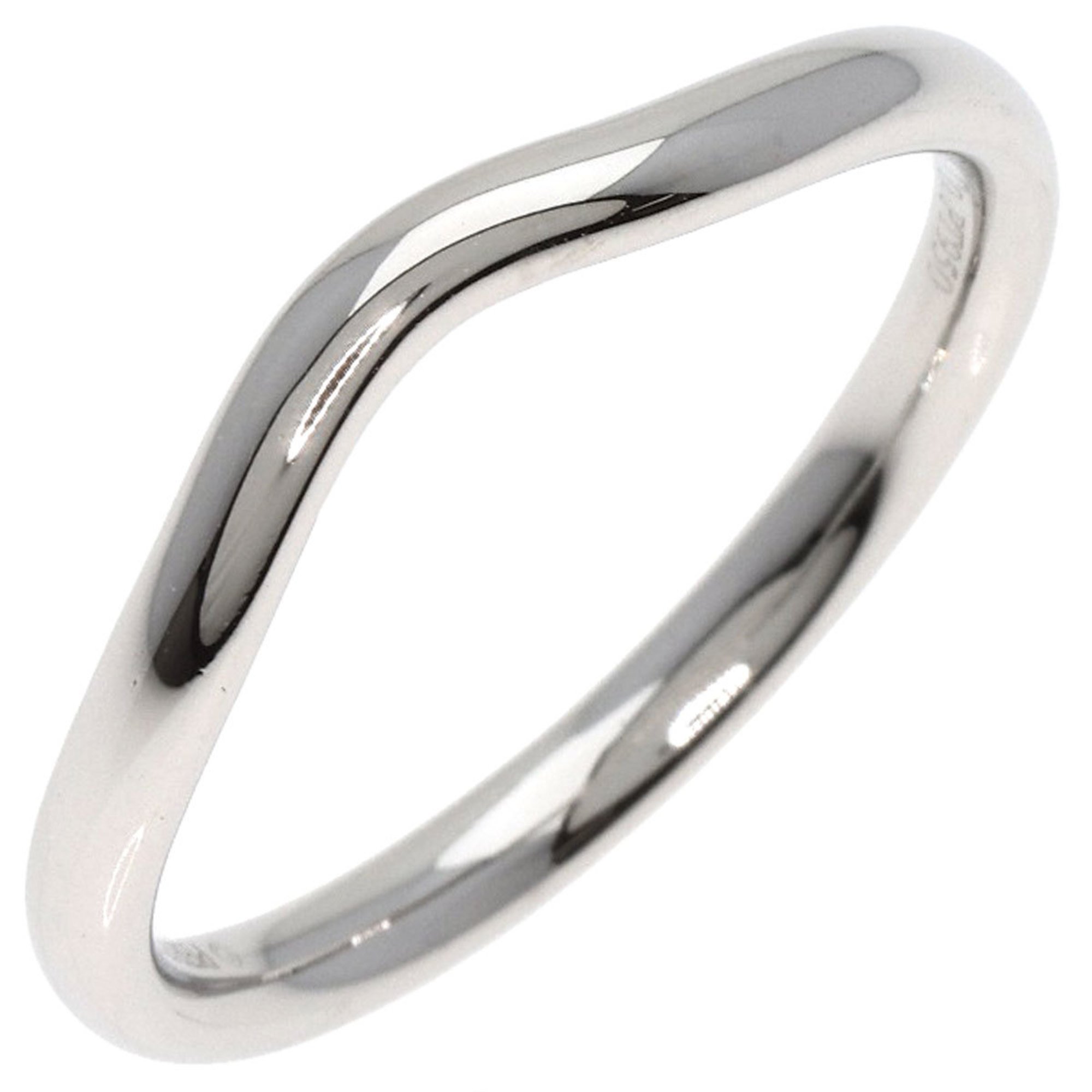 Tiffany Curved Band Ring, Platinum PT950, Women's, TIFFANY&Co.