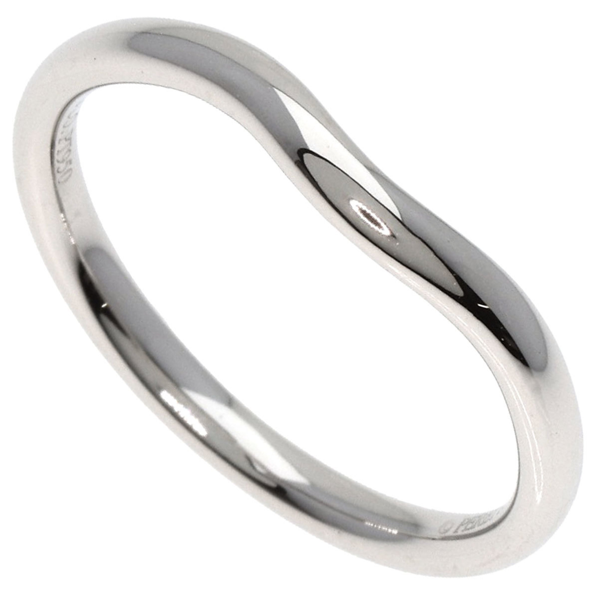 Tiffany Curved Band Ring, Platinum PT950, Women's, TIFFANY&Co.