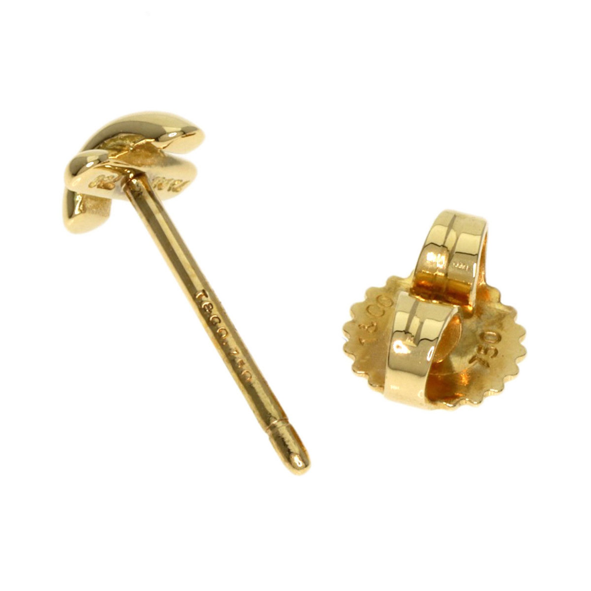 Tiffany & Co. Cross Stitch Single Earrings, 18K Yellow Gold, Women's, TIFFANY