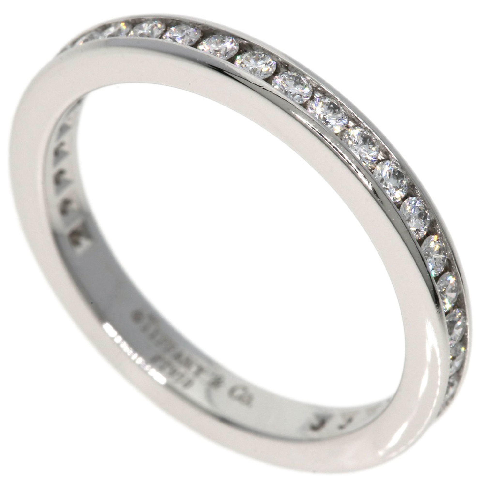 Tiffany Channel Eternity Diamond Ring, Platinum PT950, Women's, TIFFANY&Co.