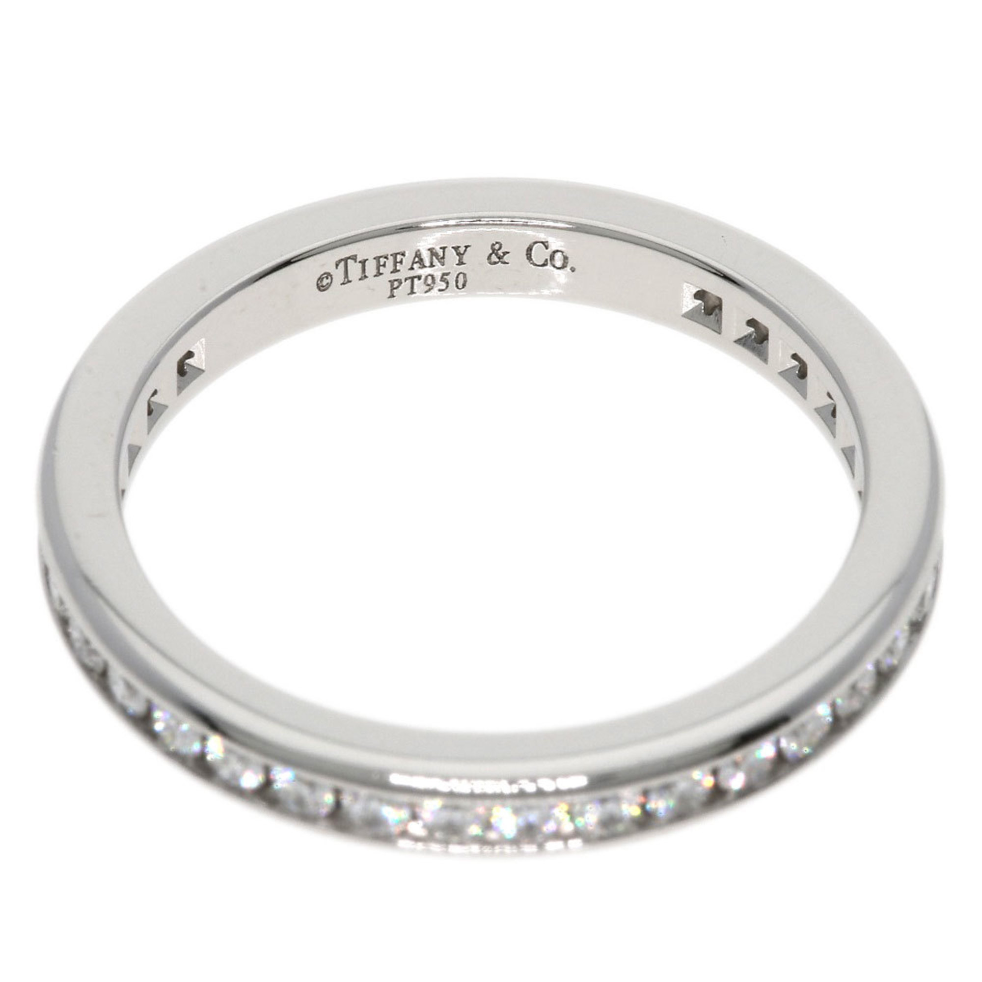 Tiffany Channel Eternity Diamond Ring, Platinum PT950, Women's, TIFFANY&Co.