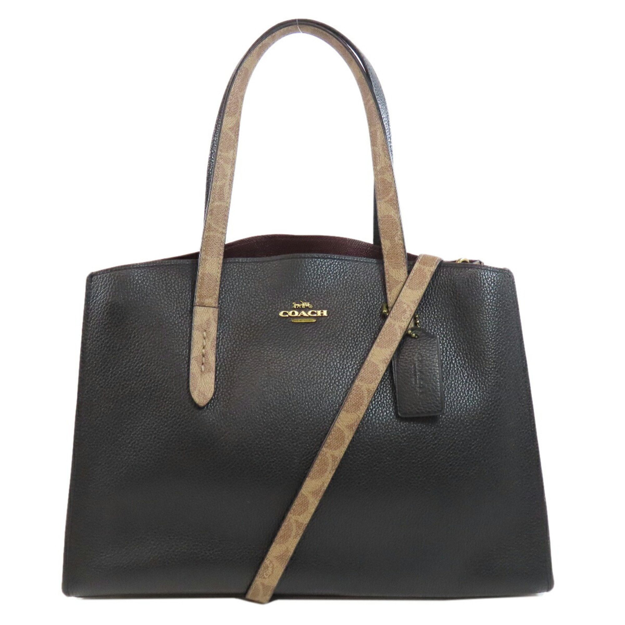 Coach 76073 Carryall Tote Bag Leather Women's COACH