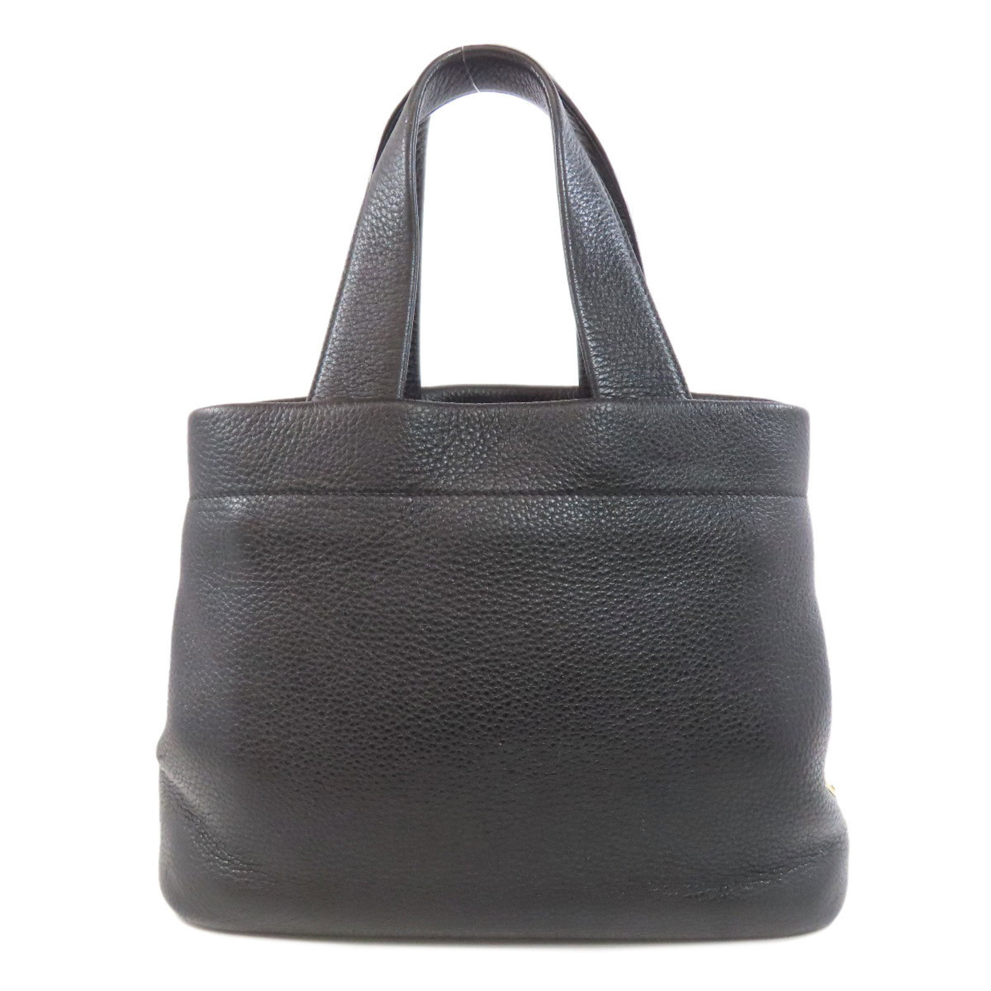 PRADA 1BG390 Punching Tote Bag Calf Leather Women's