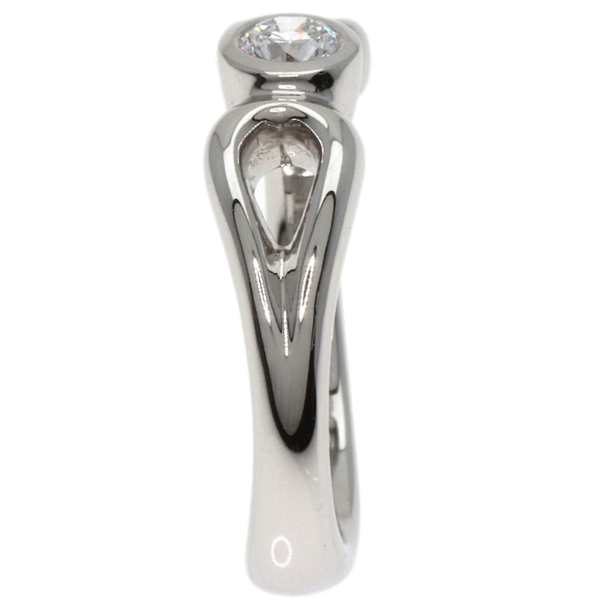 Tiffany & Co. Double Teardrop Diamond Ring, Platinum PT950, Women's, TIFFANY