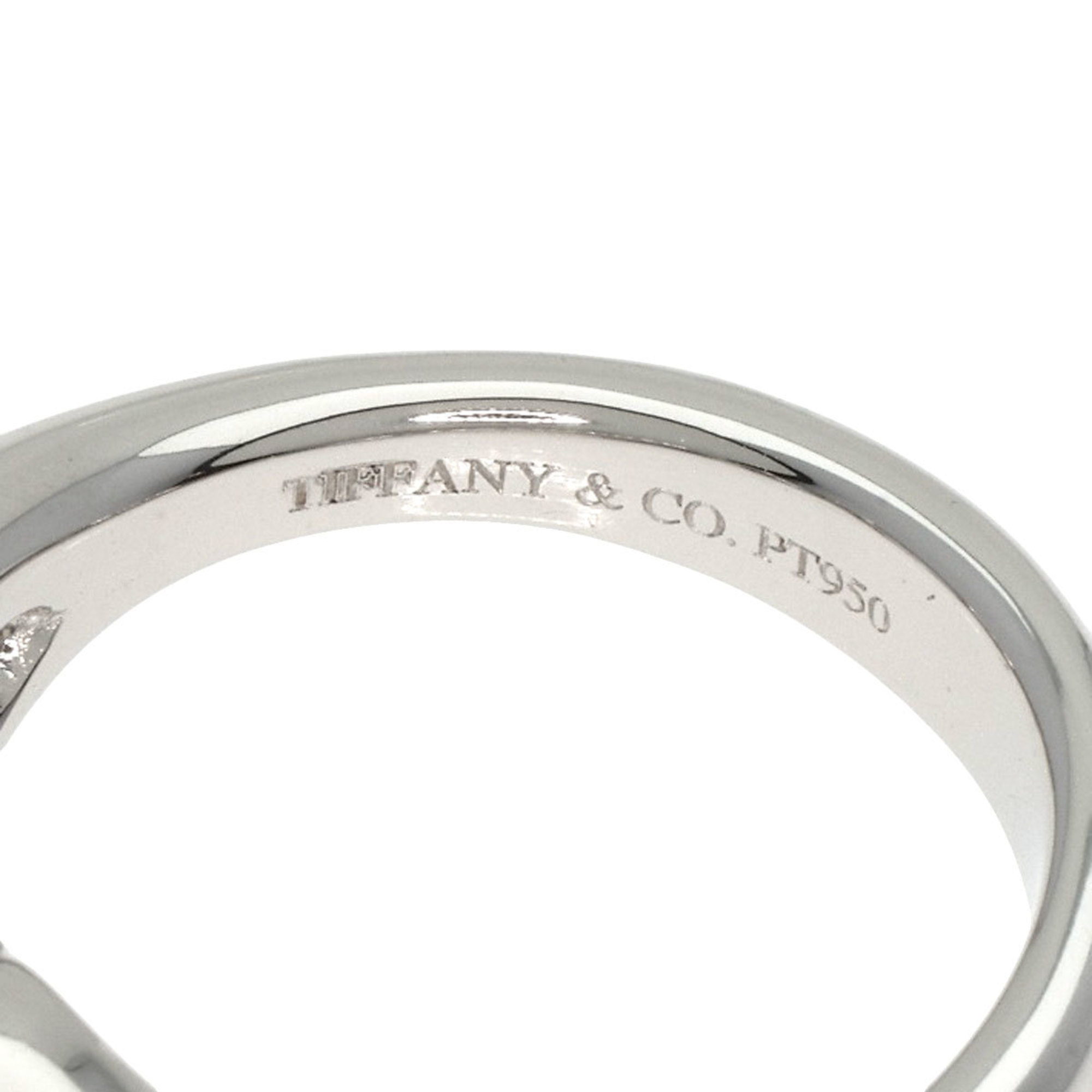 Tiffany & Co. Double Teardrop Diamond Ring, Platinum PT950, Women's, TIFFANY