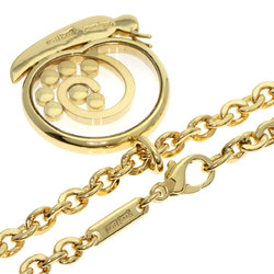 Chopard Happy Diamond Escargot Necklace K18 Yellow Gold Women's