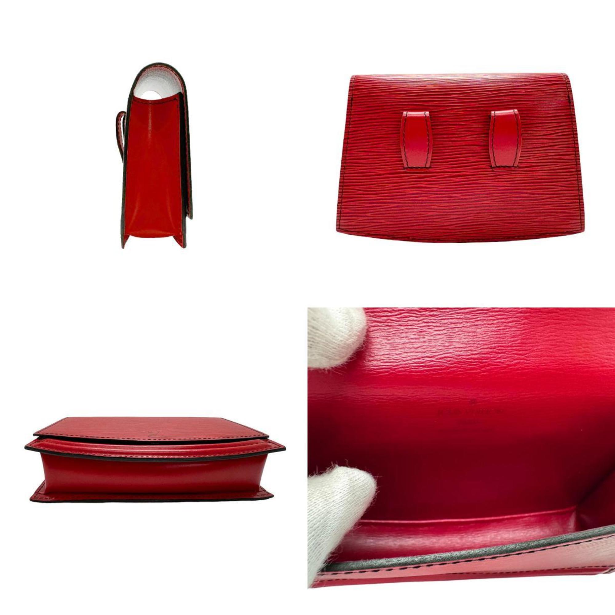 Louis Vuitton LOUIS VUITTON Waist Bag Belt Epi Pochette Santur Tilsit Leather Castilian Red Men's Women's M52607 z2132