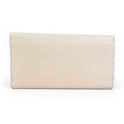 Burberry long wallet, leather, light beige, for men and women, a0454