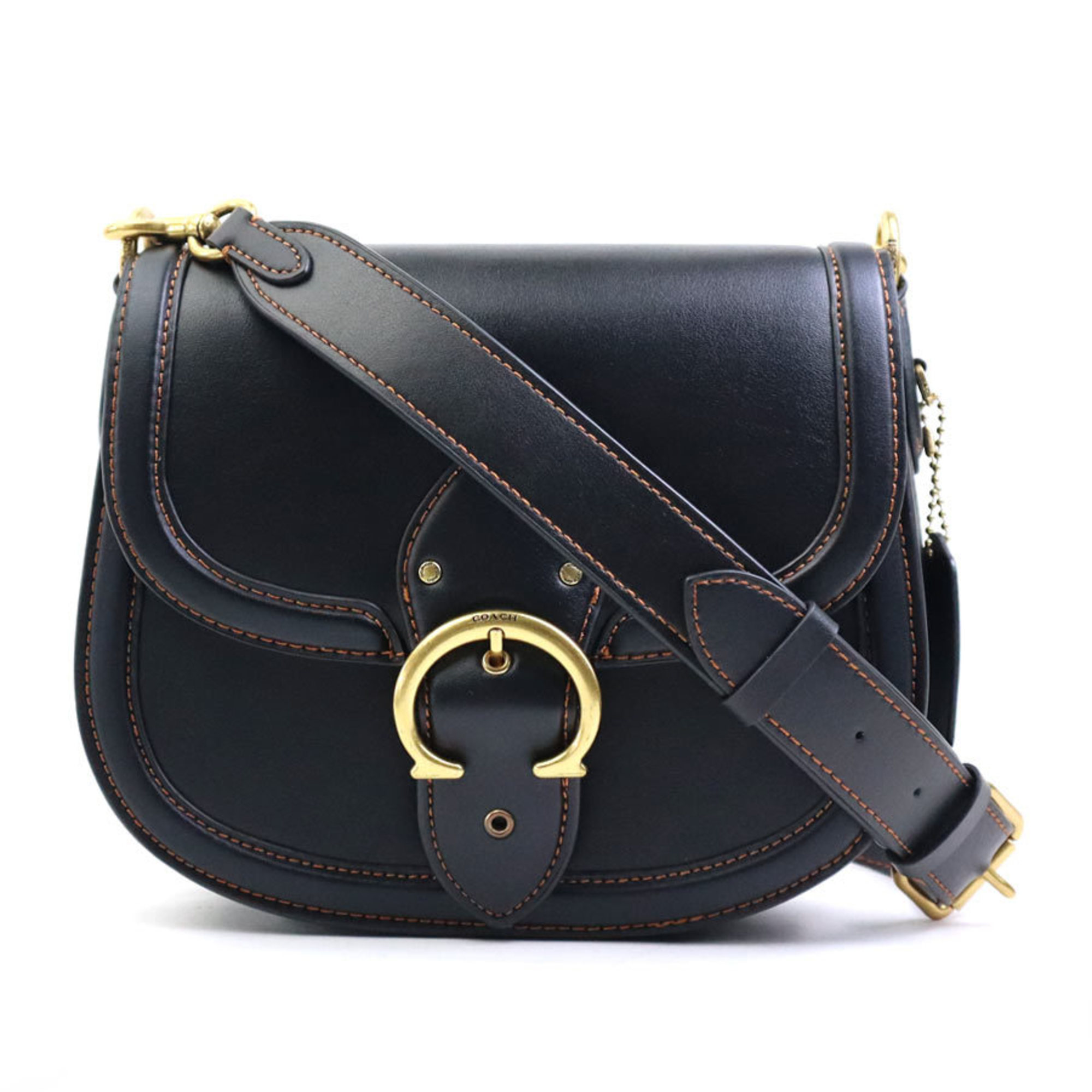 Coach COACH shoulder bag leather black ladies h30449k