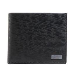 Salvatore Ferragamo Bi-fold wallet Leather Black Men's a0462