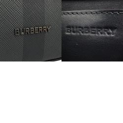 Burberry handbag shoulder bag leather grey black men women n0260