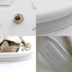 Christian Dior handbag shoulder bag Vibe Micro Bucket leather white navy gold women's e58998a