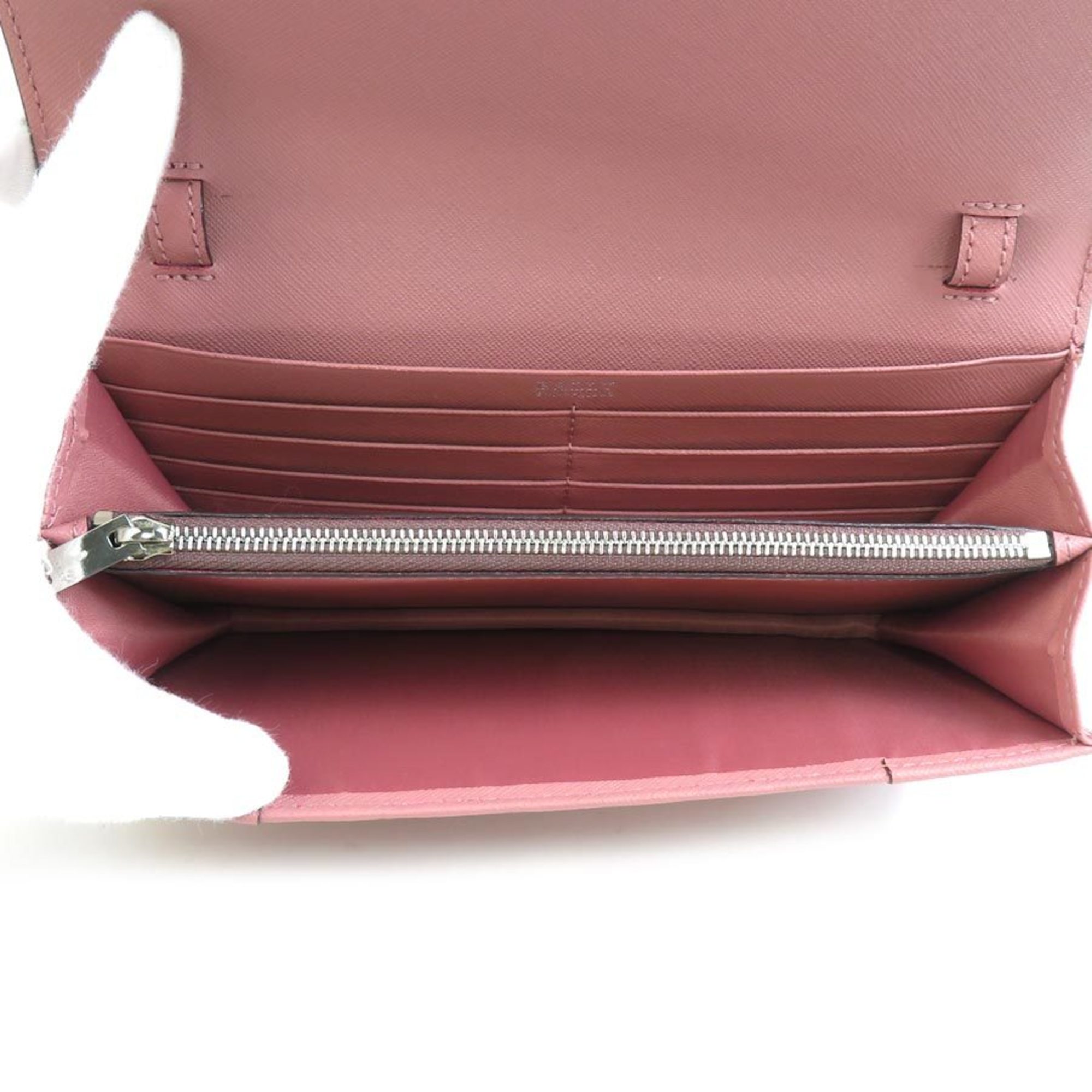 BALLY Shoulder Wallet Leather Pink Women's r10123k