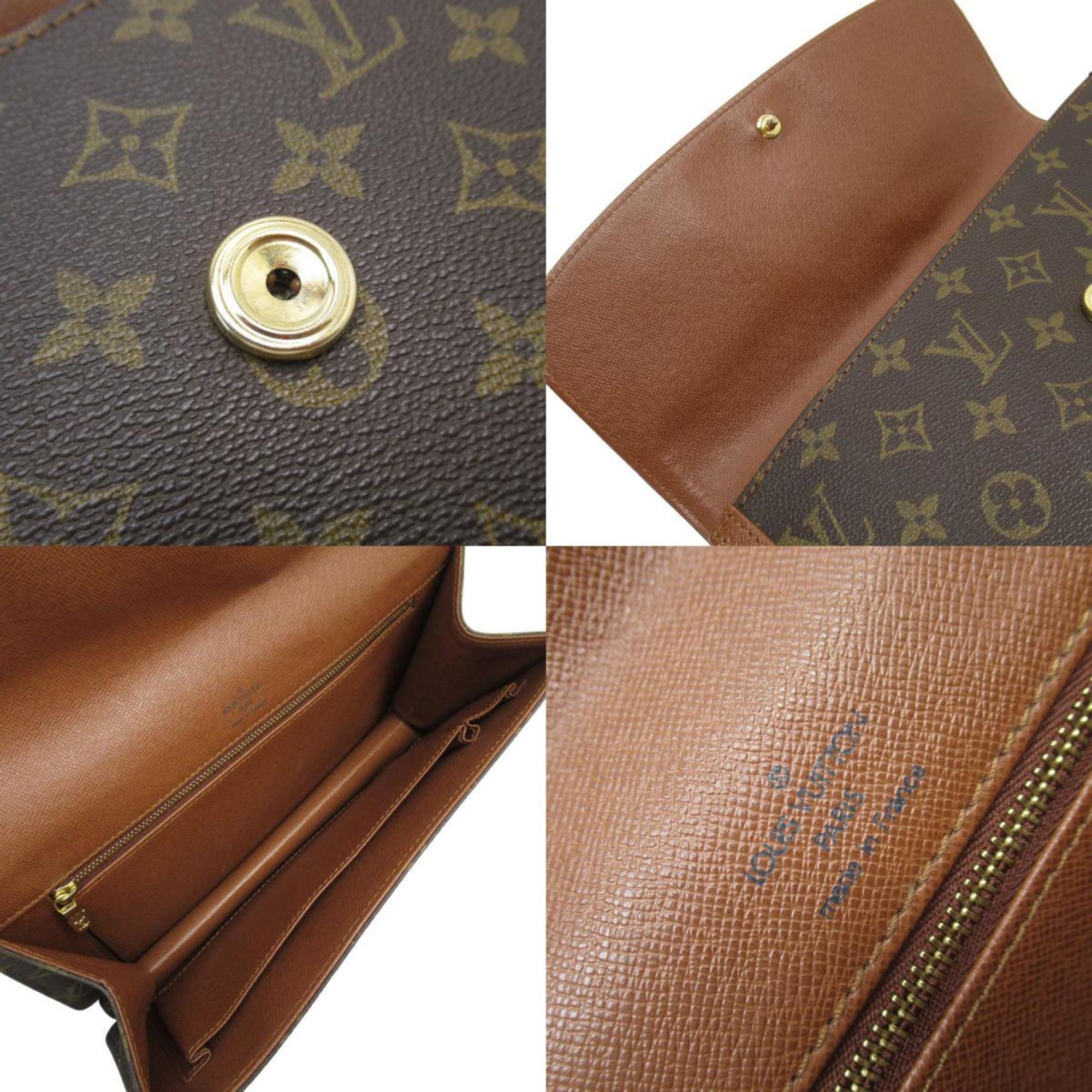 Louis Vuitton LOUIS VUITTON Clutch Bag Monogram Pochette Dame GM Canvas Brown Women's M51810 w0636a