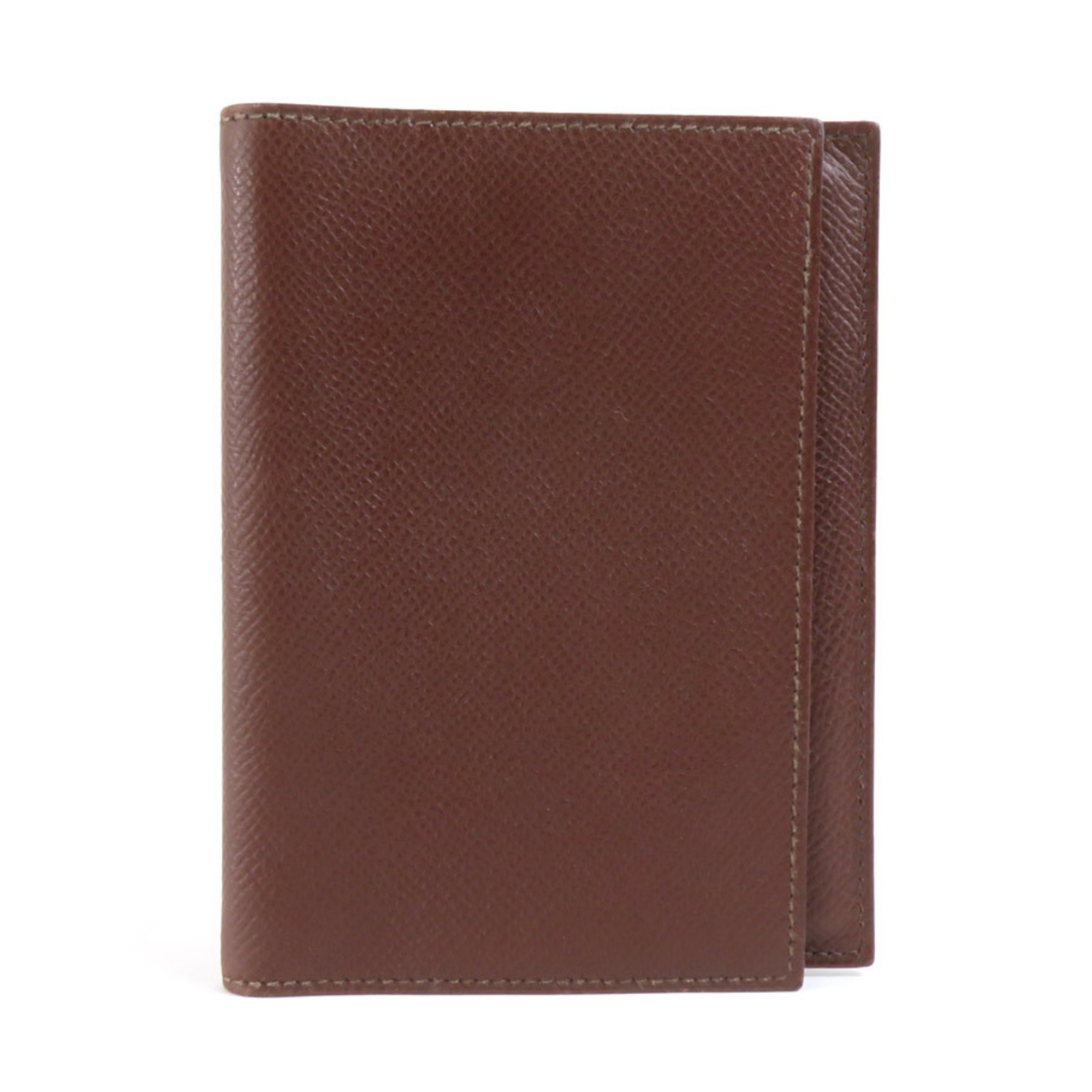 Hermes HERMES Notebook Cover Leather Dark Brown Men's Women's e58985g