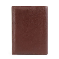 Hermes HERMES Notebook Cover Leather Dark Brown Men's Women's e58985g