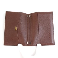 Hermes HERMES Notebook Cover Leather Dark Brown Men's Women's e58985g