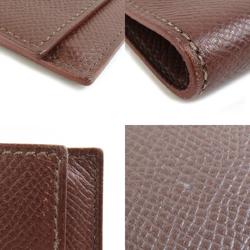 Hermes HERMES Notebook Cover Leather Dark Brown Men's Women's e58985g