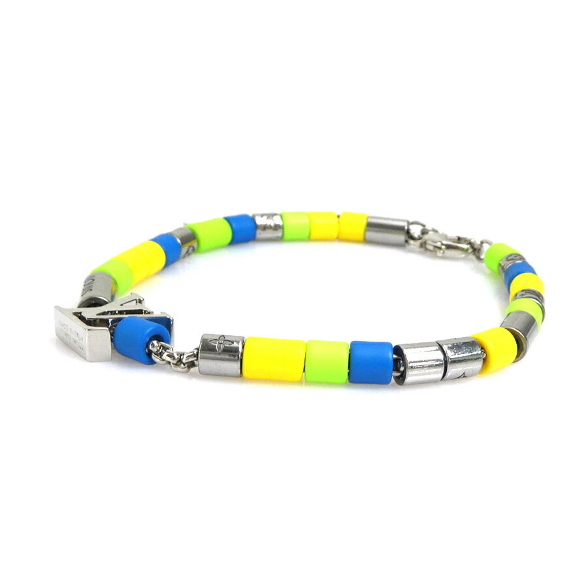 Louis Vuitton LOUIS VUITTON Bracelet LV Sunrise Metal Resin Silver x Multicolor Men's Women's M00653 r10133g