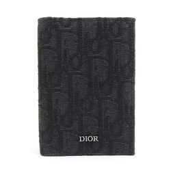 Christian Dior Business Card Holder/Card Case Canvas Black Men's r10137k