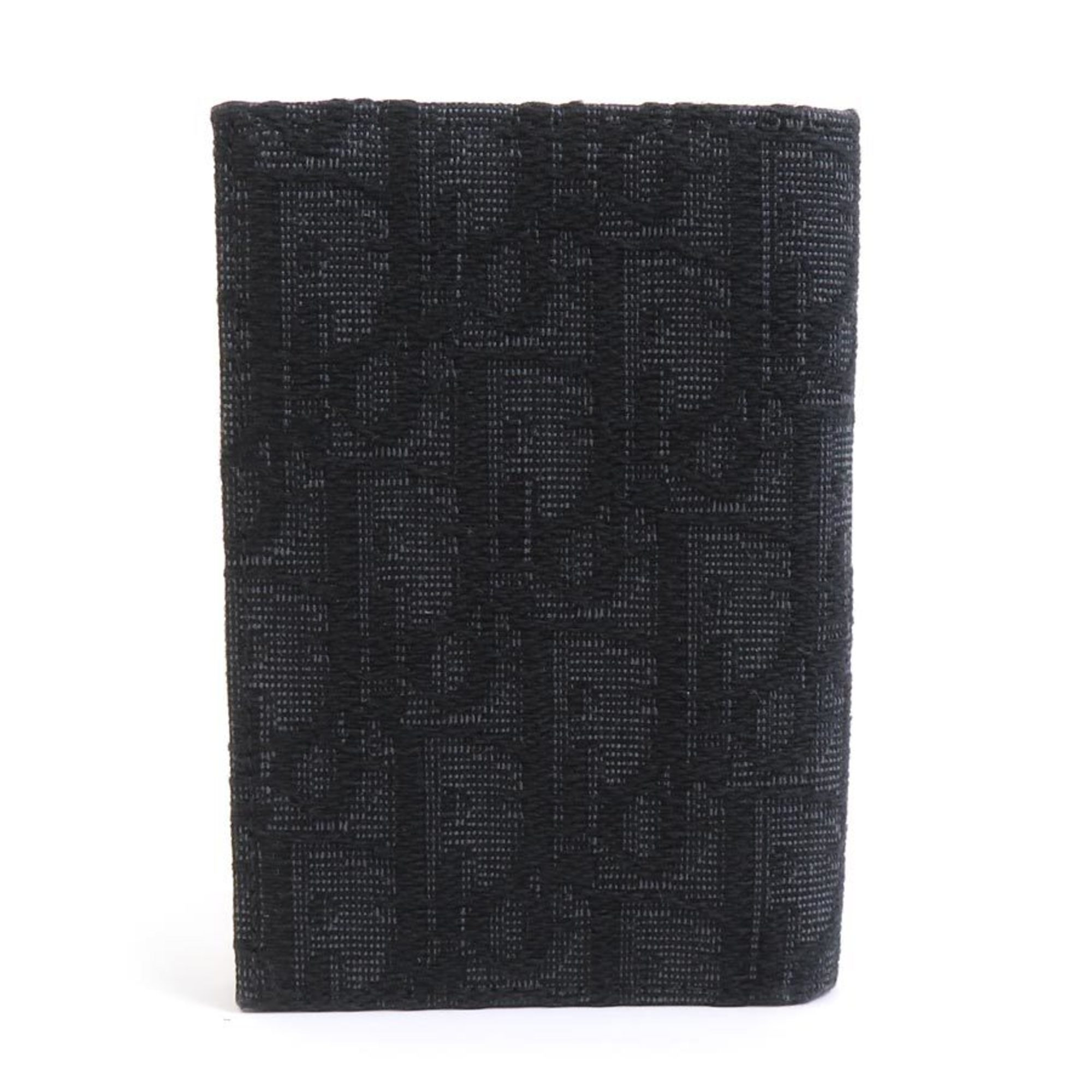 Christian Dior Business Card Holder/Card Case Canvas Black Men's r10137k