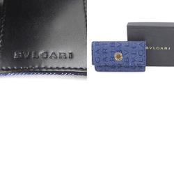 BVLGARI key case denim blue men's women's h30457g