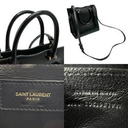 Saint Laurent SAINT LAURENT Handbag Shoulder Bag Uptown Small Leather Black Gold Women's z2157