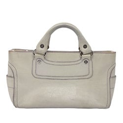 CELINE Boogie Bag Leather White Women's Handbag z2087