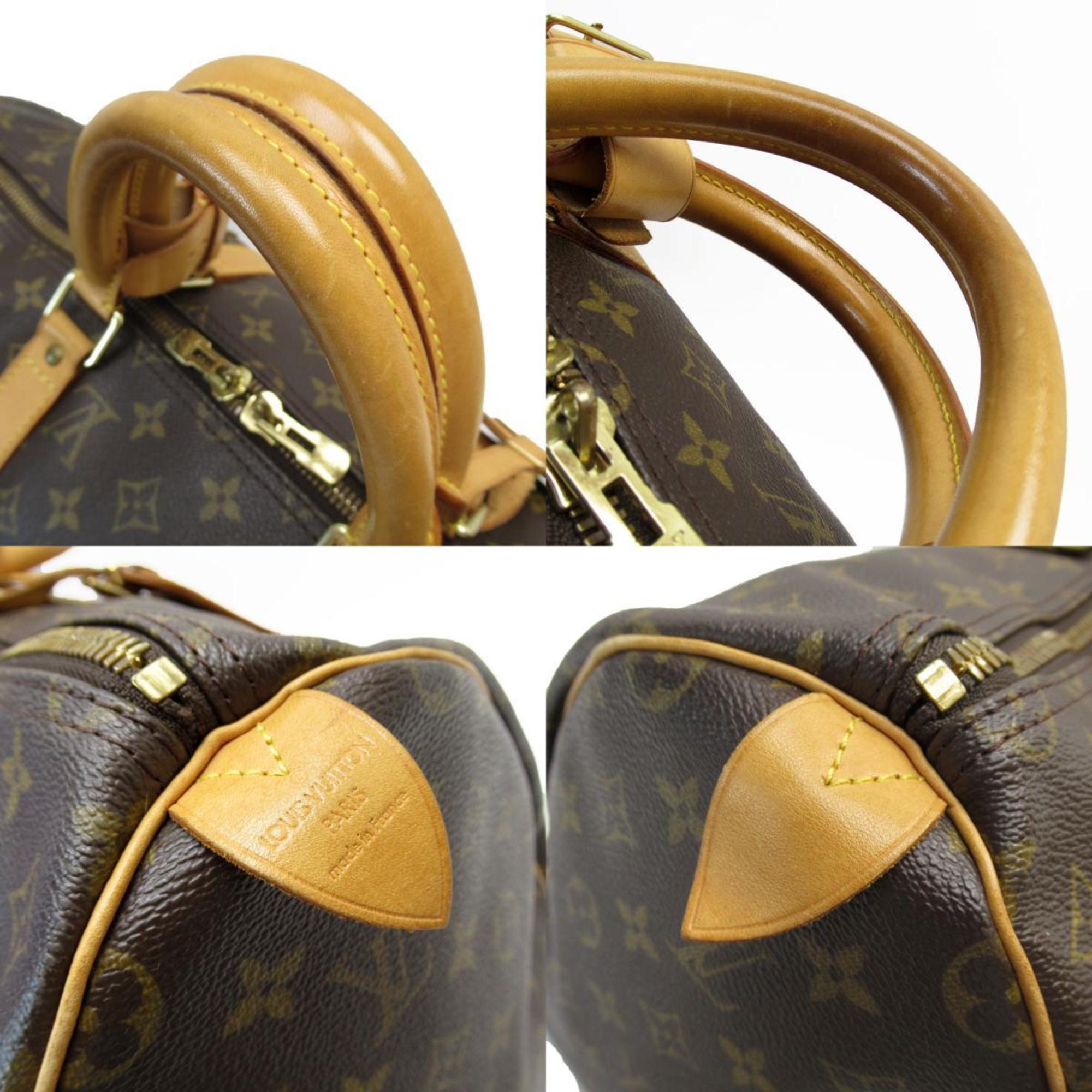 Louis Vuitton LOUIS VUITTON Handbag Travel Bag Monogram Keepall 50 Canvas Brown Gold Men's Women's M41426 w0633j