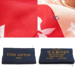 Louis Vuitton LOUIS VUITTON Scrunchie Hair Monogram Trochoux Silk Red Pink White Women's M77685 e58983a