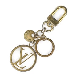 LOUIS VUITTON Louis Vuitton Bag Charm LV Circle Keychain M68000 Metal Gold Key Ring