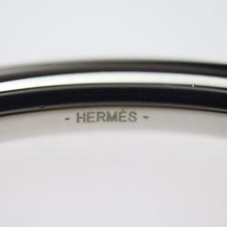 HERMES Cavalleria Loop Necklace - Swift leather metal yellow silver pendant