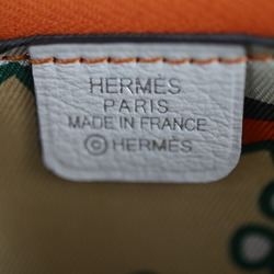 HERMES Hermes Azap Compact Silk In Wallet/Coin Case - Evercolor White Coin Purse Round B Stamp