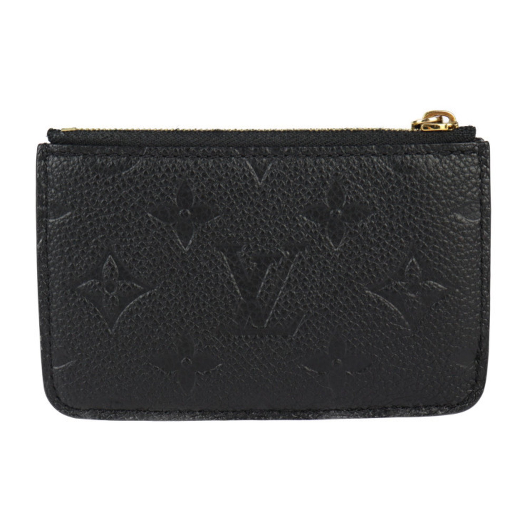 LOUIS VUITTON Louis Vuitton Porte Carte Romy Wallet/Coin Case M81883 Monogram Empreinte Black Coin Purse Business Card Case/Card Fragment