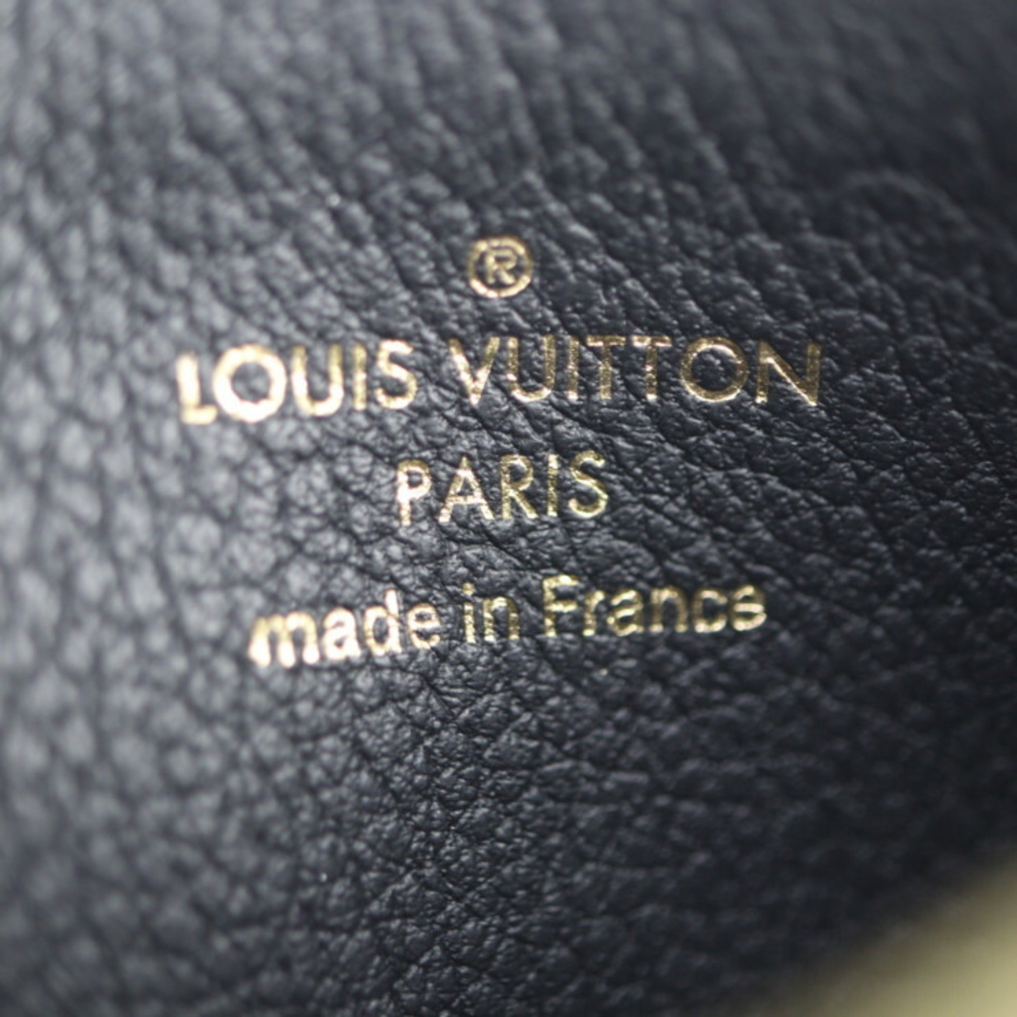 LOUIS VUITTON Louis Vuitton Porte Carte Romy Wallet/Coin Case M81883 Monogram Empreinte Black Coin Purse Business Card Case/Card Fragment