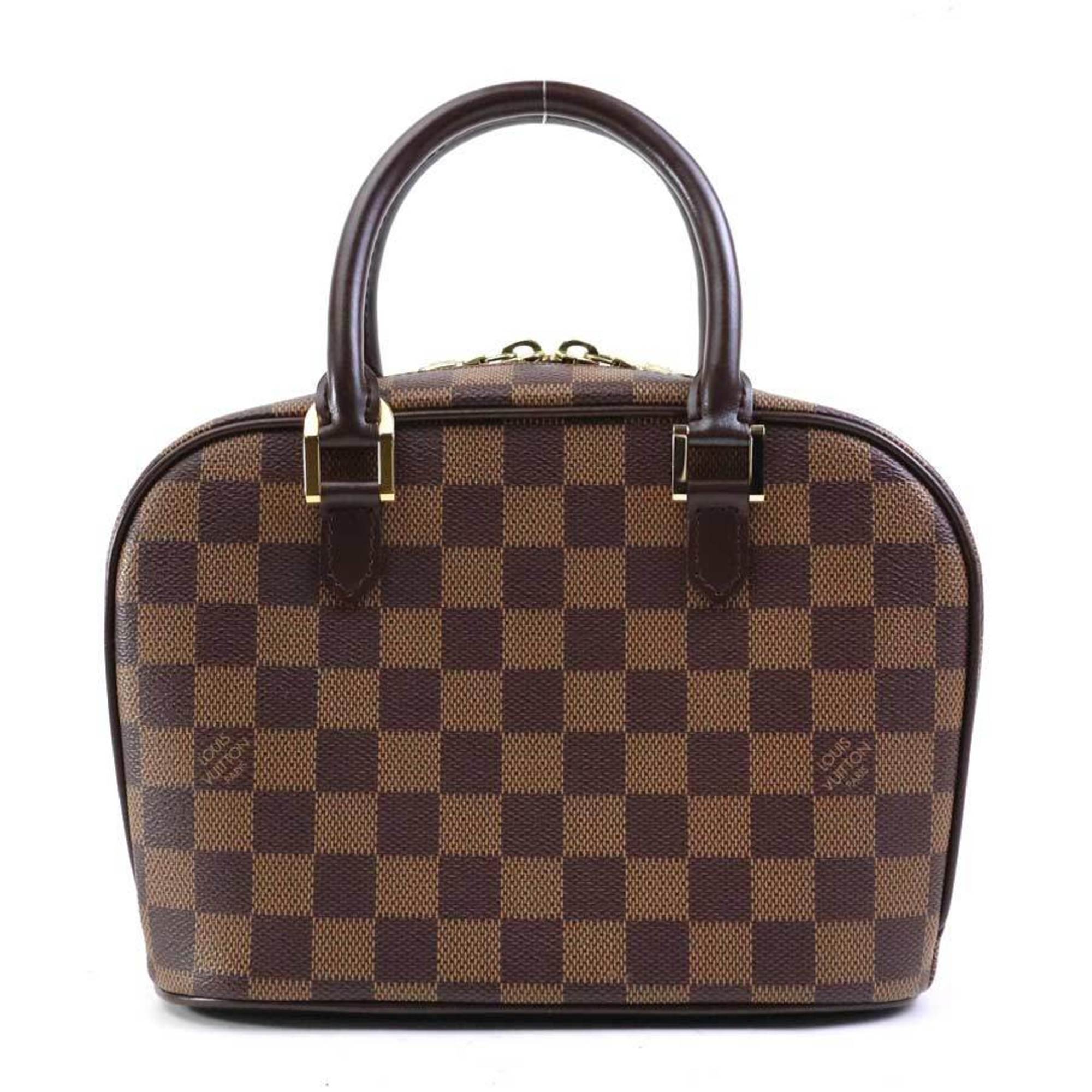 Louis Vuitton LOUIS VUITTON Handbag Damier Saria Canvas Brown Gold Women's N51286 e59056a