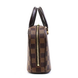 Louis Vuitton LOUIS VUITTON Handbag Damier Saria Canvas Brown Gold Women's N51286 e59056a