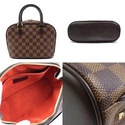 Louis Vuitton LOUIS VUITTON Handbag Damier Saria Canvas Brown Gold Women's N51286 e59056a