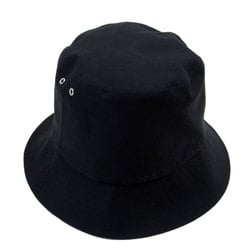 Christian Dior Hat Bucket Teddy-D Bob Polyester Cotton Black Silver Women's w0657i