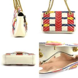 GUCCI Shoulder Bag GG Marmont Leather Multicolor Women's 443497 a0448