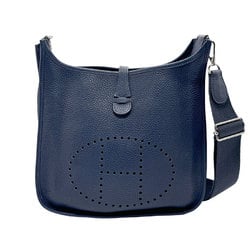 Hermes HERMES Shoulder Bag Evelyn 3 Taurillon Clemence Navy Men's Women's z2148