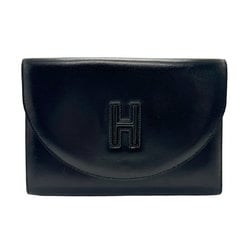 Hermes HERMES Clutch Bag Box Calf Black Men's Women's n0275