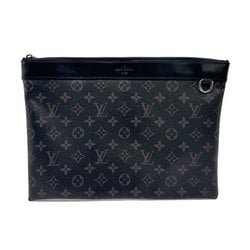 Louis Vuitton LOUIS VUITTON Clutch Bag Monogram Eclipse Pochette Discovery Black Men's M62291 z2102