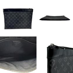 Louis Vuitton LOUIS VUITTON Clutch Bag Monogram Eclipse Pochette Discovery Black Men's M62291 z2102