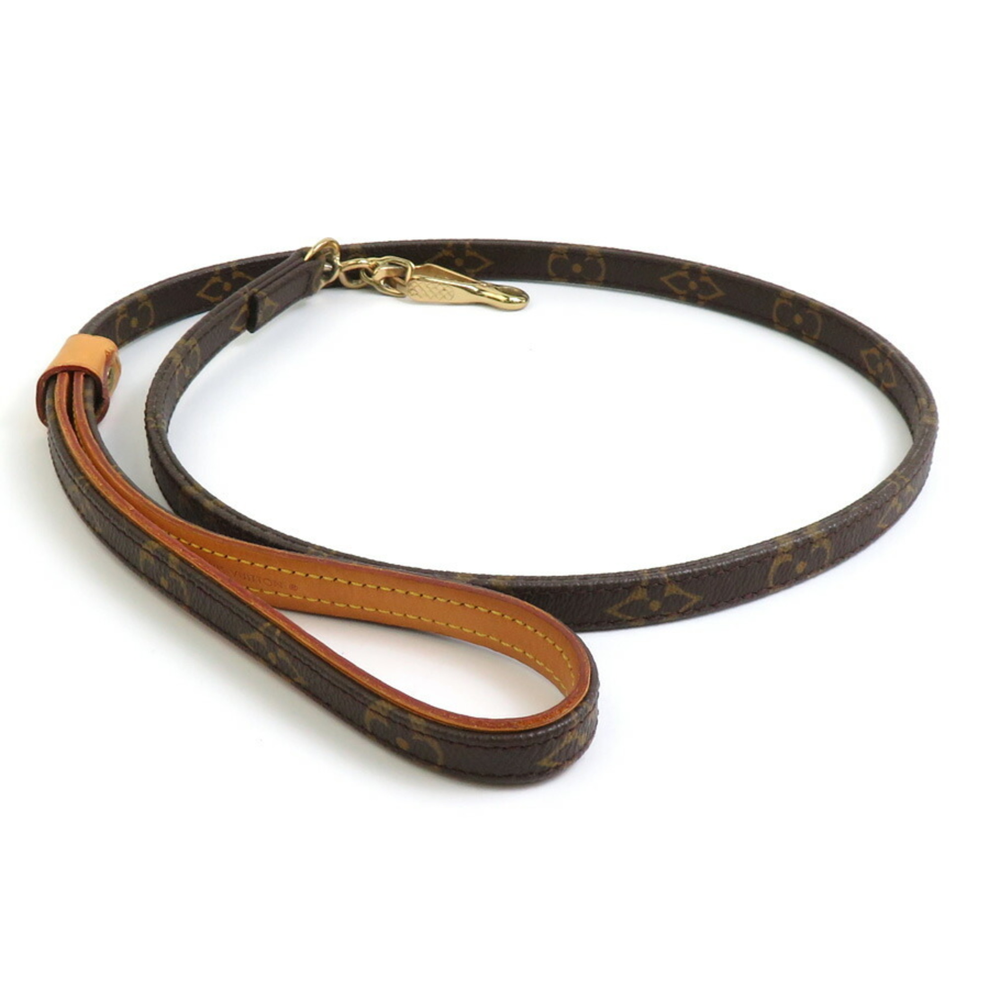 Louis Vuitton Dog Lead Monogram Less Baxter MM Canvas Brown Men's Women's M58056 e59023g