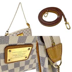 Louis Vuitton LOUIS VUITTON Handbag Shoulder Bag Damier Azur Eva Canvas Ivory Women's N55214 z2228